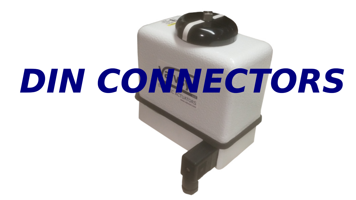 Actuator with DIN connector - specify X2